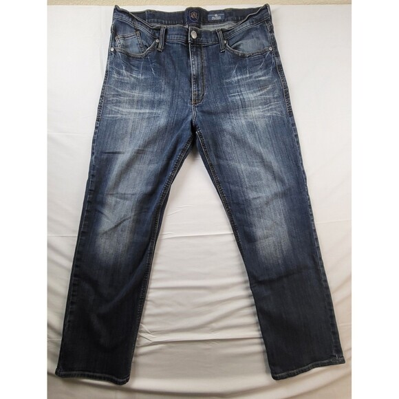Rock & Republic Relaxed Straight Mens Blue Denim Jeans Size 38X32 - Picture 1 of 12